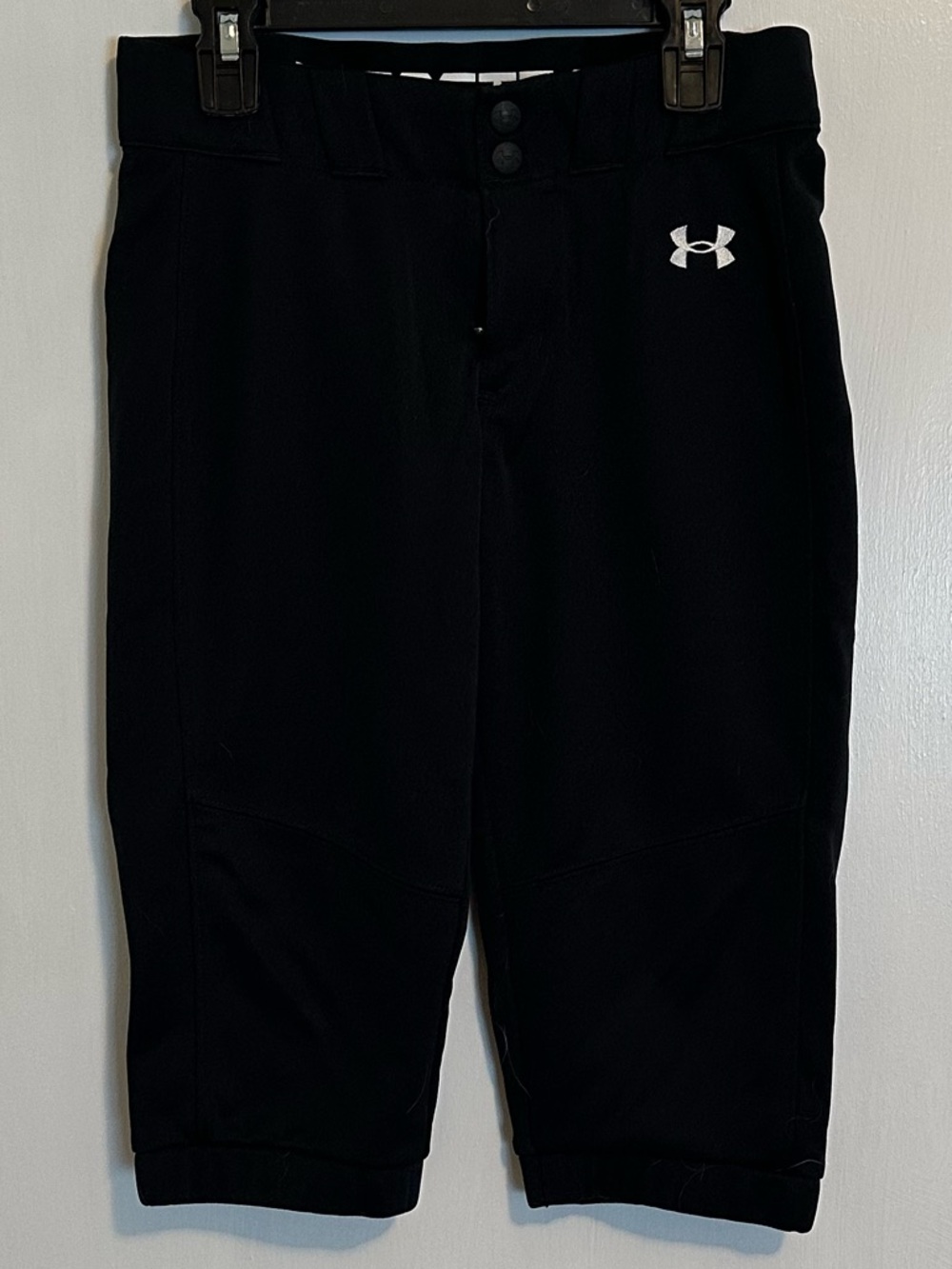 EUC Girls Medium Under Armour Black Softball Pants 🥎